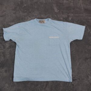 Vintage Forenza Shirt Mens Medium Baby Blue Pocket Hong Kong Breathable T-Shirt